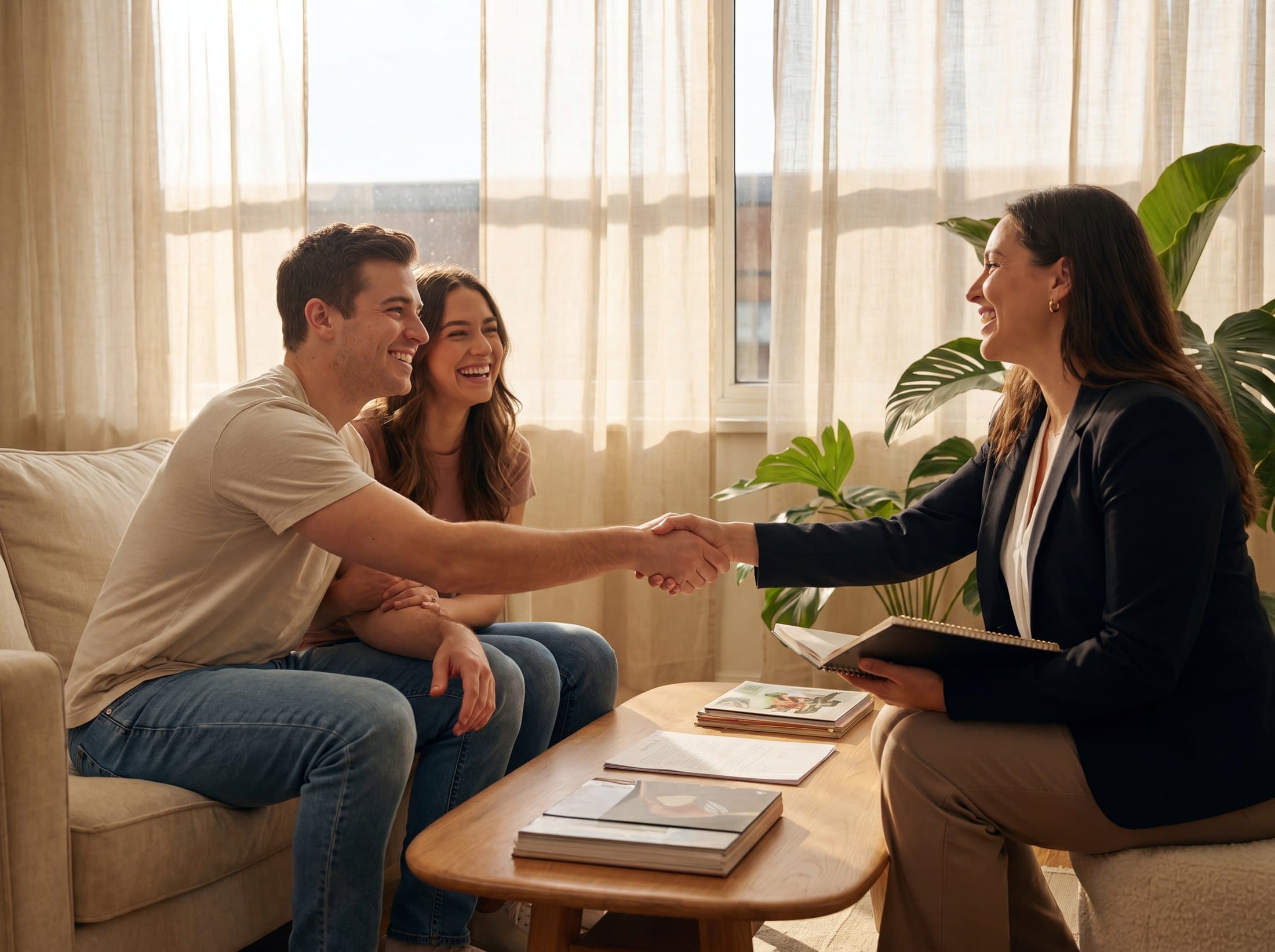 A couple meeting with their Key2 Mortgages advisor